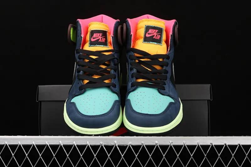 All categories Air Jordan Jordan series basketball shoes Air Jordan 1 High ST version Air Jordan 1 Retro High OG "Bio Hack" AJ1 Joe 1 "Colorful stitching biohacker" classic retro classic high-top versatile cultural basketball shoes 555088-201